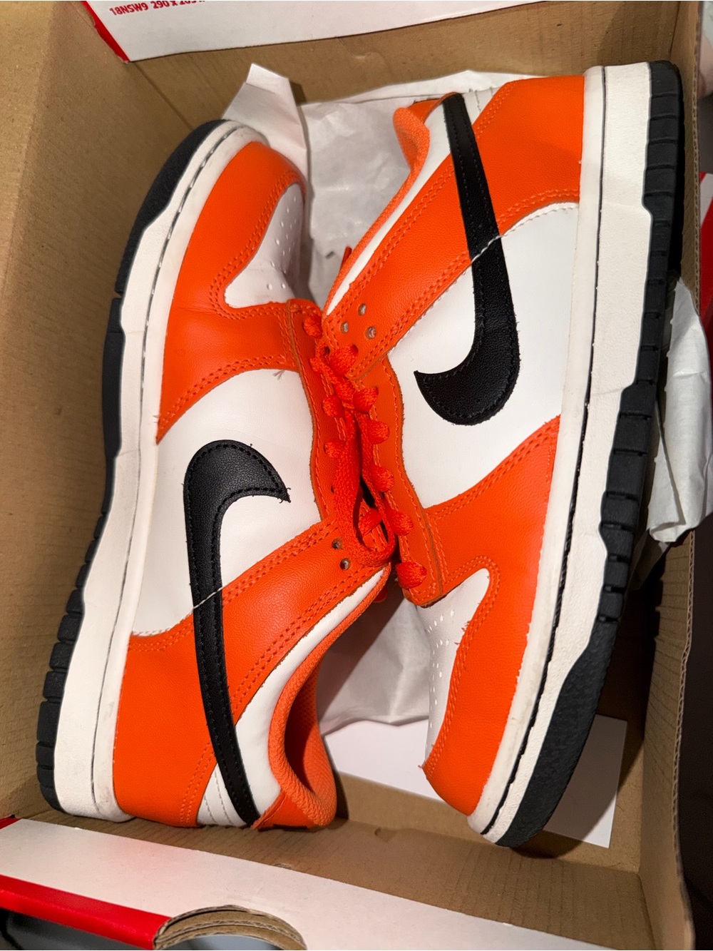 Nike Orange/White/Black Low-Top Sneakers
